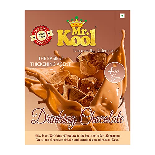 Image of Mr. Kool Drinking Chocolate Powder Box for Delicious Hot / Cold Chocolate Drink, Healthy Drink for Kids 400 Gm X 10 Pack