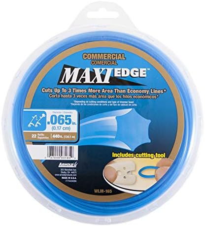Best Commercial String Trimmer: Which One Will Transform Your Yard? 8 Arnold WLM-165 Maxi-Edge Commercial Grade String Trimmer Line with Cutting Tool, Universal Fit, 22 Refills, .065-Inch x 440-Foot, Blue