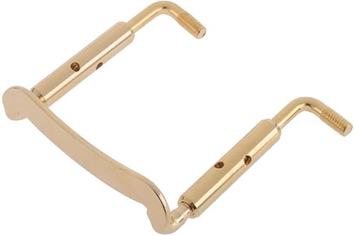 Vista 9 de Par de 4/4, tamaño 3/4 para violín chinrest mentón abrazadera tornillo oro desmontable