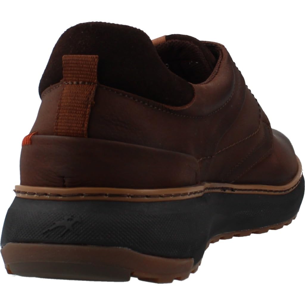 FLUCHOS - Buty męskie z nubuku Cafe z wyjmowaną wkładką i lekką podeszwą EVA Model F2535 - Skóra