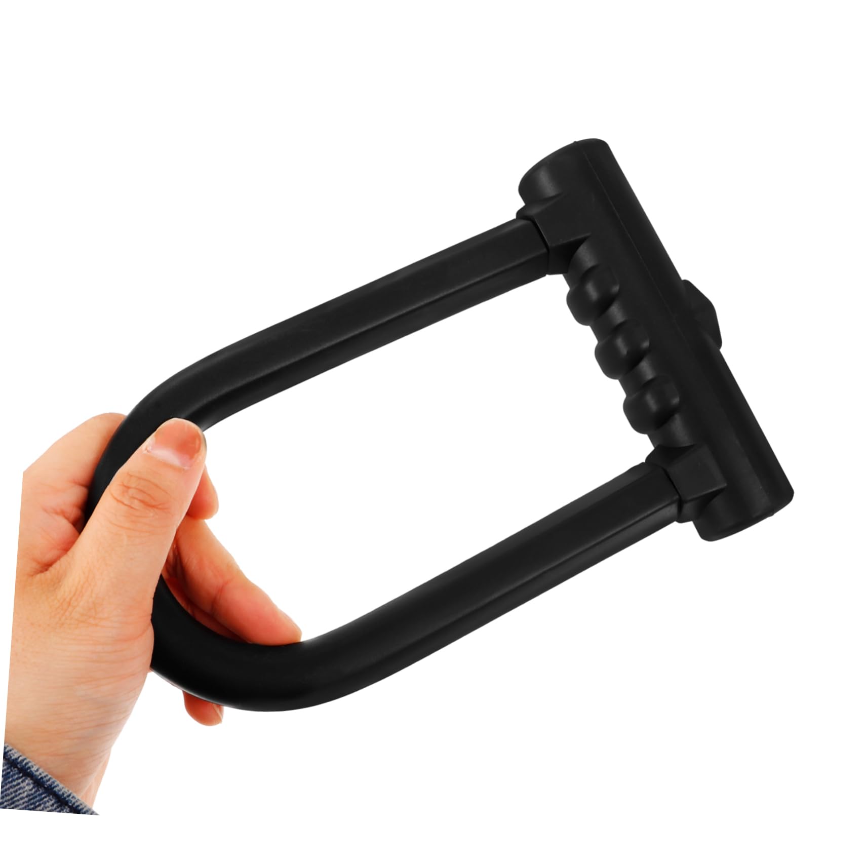 Lucchetto in Silicone e Ferro Nero per Bicicletta a U | Taglio Anti-sezione, Struttura ad Alta Resistenza, Apertura Doppia, Design Elegante