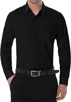 オールインワン・サロペット Malo Relaxed-Fit Button-Down Long Dress Amazon.com: SIR7 Men's Slim Fit Stretch Dress Shirt Solid