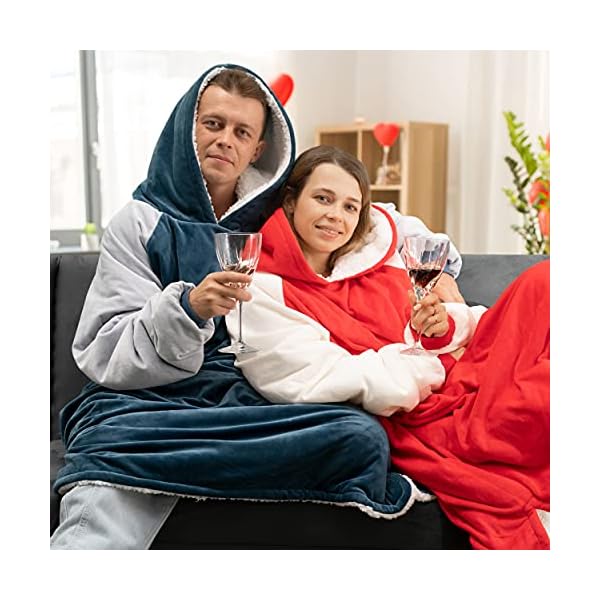 Winthome Übergroße Hoodie Decke – Bild 5