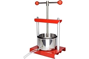 1.6 Gallon Stainless Steel Cheese, Tincture, Herb, Fruit, Wine & Olive Oil Press