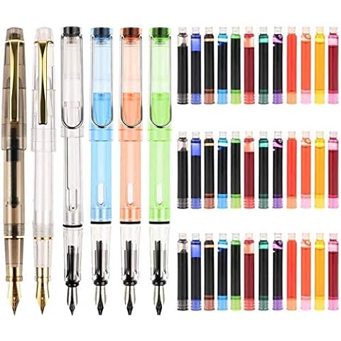 GOLDGE Pluma Estilográfica con 36 Cartuchos de Tinta Cover