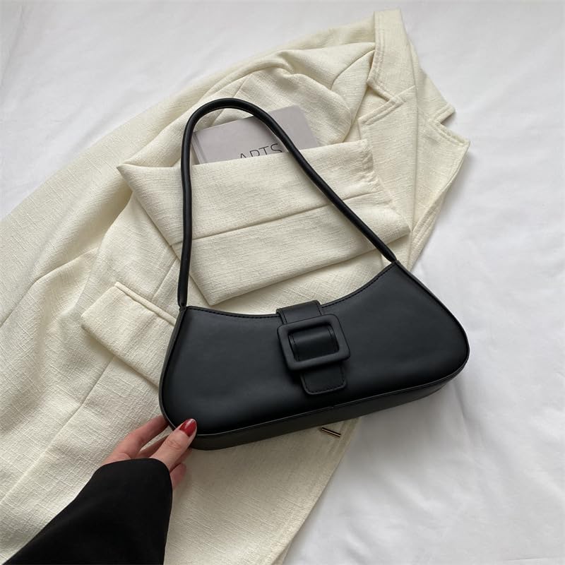 Shoulder Bags PU Leather Vintage Handbag Retro Classic Clutch Small Purse Underarm Bag for Women3