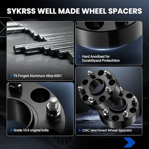 Image of 2 Inch Wheel Spacers 5x139.7 Compatible with Ram 2012-2018 1500,2019-2023 1500 Classic, 77.8 mm Center Bore & 5 Lug Forged 5x5.5 Wheel Adapters M14x1.5,Set of 4