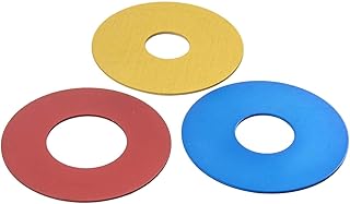 Water Restrictor Discs | Made In USA | Includes (1) 5/8" ID (Gold), (1) 3/4" ID (Blue), & (1) 1" ID (Red) Restrictor | Fits 2-1/8 “ OD