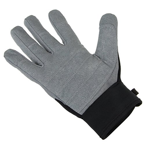 ALPIDEX Klettersteighandschuhe Unisex Fullfinger Handschuhe Kletterhandschuhe Full Finger Gloves Via Ferrata alle Finger geschlossen, Größe:M, Farbe:Wild Black