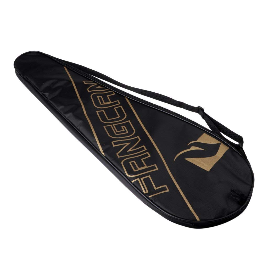 Funda portátil para raqueta de bádminton con cubierta completa, bolsas de transporte suaves y ligeras