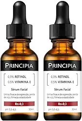 PRINCIPIA, Kit Duplo Sérum Principia Retinol 0,3% + Vitamina E - Rn-0,3 Skincare