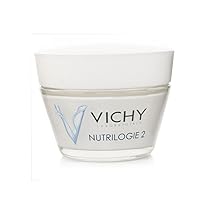 Vichy Nutrilogie, Crema Giorno Nutritiva, Per Pelle Molto Secca, Pelle Elastica e Morbida per 24h, Con Sfingo-Lipide, Acqua Termale di Vichy, Olii Vegetali e Glicerina, 50 ml