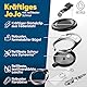 BE-HOLD Schlüssel JoJo, Ausweis JoJo mit extra starker Feder, reißfester Schnur und Schlüsselring, Befestigung mit Gürtelclip oder Karabinerhaken