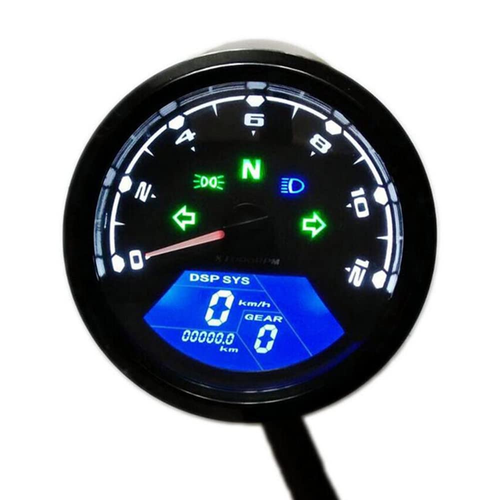 Indicatore luminoso multifunzione, indicatore digitale della velocità per moto, tachimetro e contachilometri