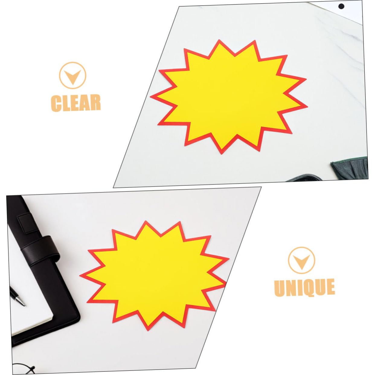 Gatuida 200pezzi Etichette Scritte Per Supermercati Paper Signs Per Prezzi e Offerte Negozi Al Dettaglio