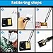 Soldering iron kit, 110V, 80W, fast heating within 10 seconds LCD digital adjustable temperature soldering iron gun, thermostatic soldering iron kit for electronic equipment
