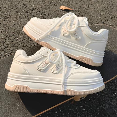 Y2K Chunky Platform Sneakers for Women & Girls Cute Thick-Soled Walking Shoes for Travel, Daily Wear & Gift Giving4