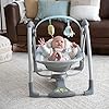 Ingenuity, Columpio Compacto Plegable Hugs & Hoots, 5 velocidades de balanceo, hamaca con 8 melodías y 3 sonidos de naturaleza, arco de juego extraíble, desde recién nacido hasta los 9 kg #2