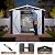 10x8 FT Outdoor Storage Shed, Metal Garden Shed, Storage Tool Sheds with Lockable Doors, Waterproof Outside Storage Building for Backyard, Patio (Black; Floor Not Included)