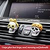 2021 Creative Skull Car Fragrance Diffuser Cute Car Aromatherapy Vent Clips Resin Car Decor Car Perfume Air Freshener Perfume Clip Aroma Diffuser Decor（2-PCS） #1