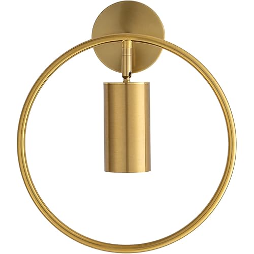 Traseia LED Wall Sconce Modern Wall Light Fixtures Indoor Sconces Wall Led Light Metal Wall Lamp for Bedroom Bathroom Living Room, Hotel,Bar Hallway (AC110-277V) (Gold)