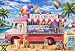 300 Piece Puzzles for Adults Kids Seniors - Ice Cream Truck - Summer Beach Jigsaw Puzzles