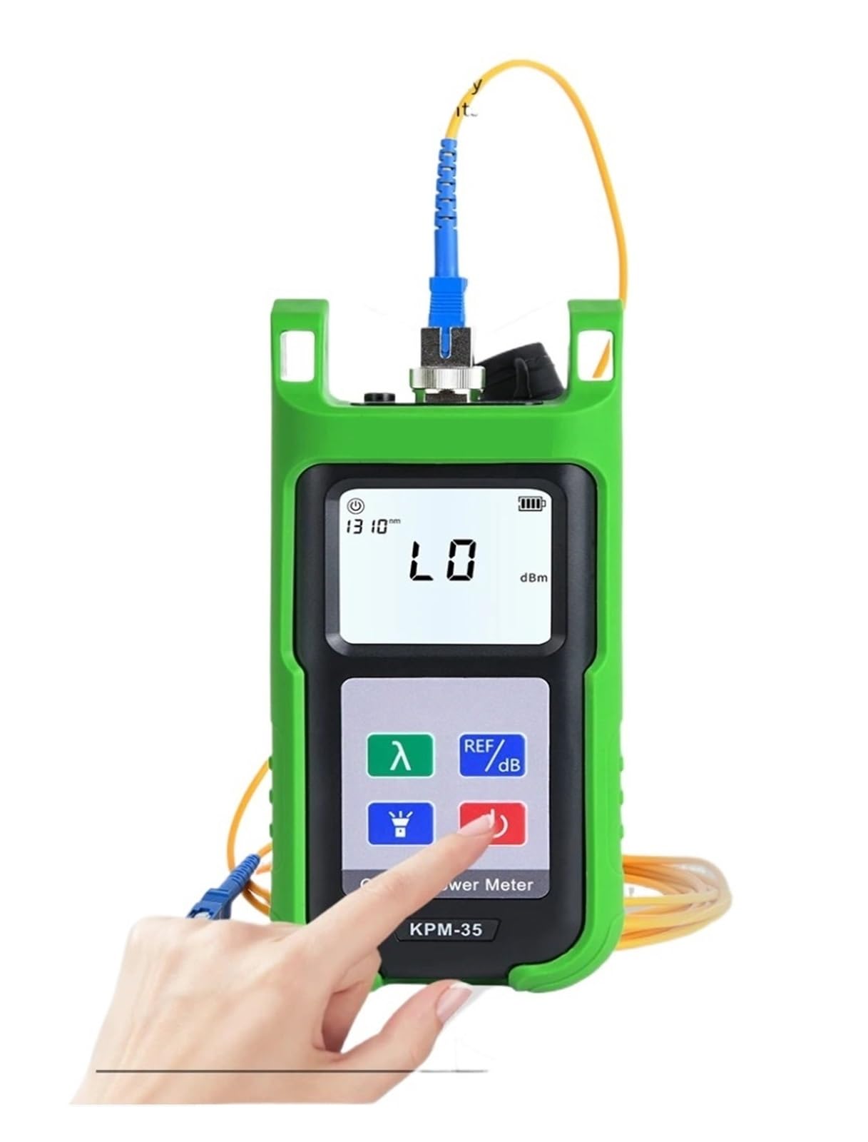 Miernik Mocy Światłowodu -70-+10dBM -50-+26dBm Tester Narzędzi OPM FTTH 7 Długości Fali Profesjonalne narzędzie dla elektryków(-50to26dBm)