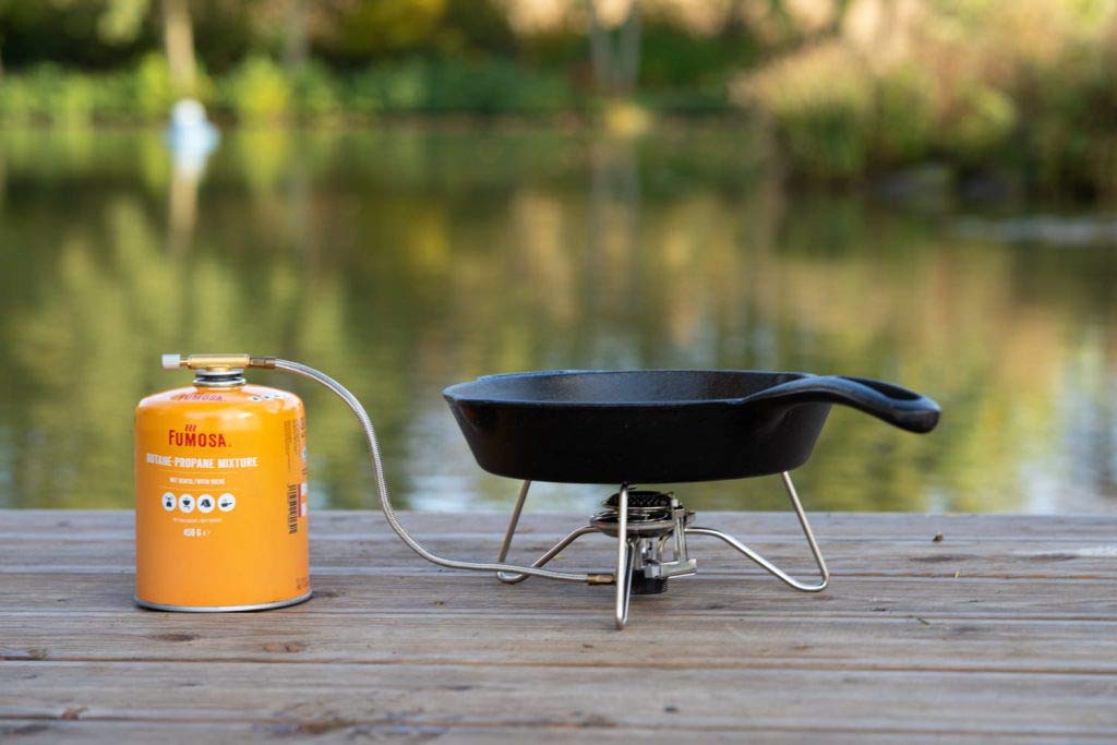 FUMOSA Gaskartuschen Set für Weber Q100/1000-Serien, Performer & Go Anywhere, Ventilkartusche je 450g Anzahl 6 Kartuschen