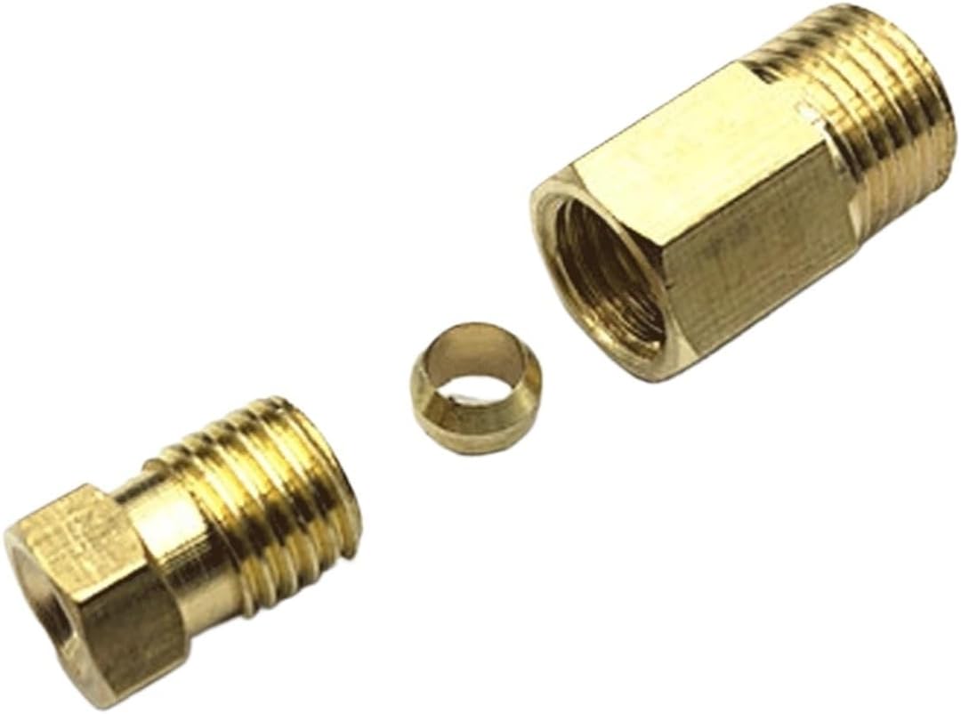 潤滑油用真鍮パイプ継手 - M4 M6 M8 M10 1/8" 1/4" BSP オス - 4 6 8mm(1l4