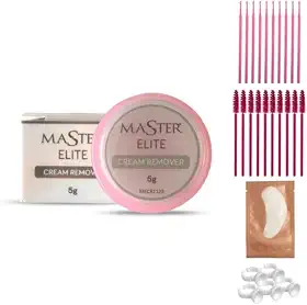 Creme Removedor Cola Master Elite Morango 5g Extensão Cílios