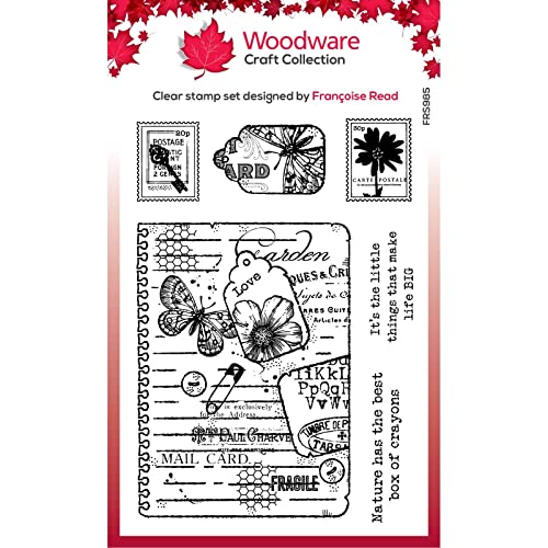 Woodware Francoise Collection-Garden Journal-Clear Stamp, 6 x 4 inches, Transparent