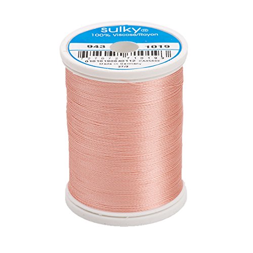 Hilo de rayón Sulky 850 yd color durazno miniatura 1