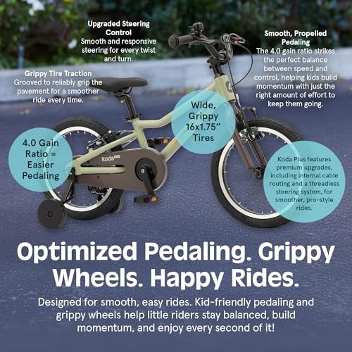 Image of Retrospec Koda Plus Kids Bike for Boys & Girls Ages 4-6 Years - 16 inch Children's Bicycle, Adjustable Seat & Handlebars