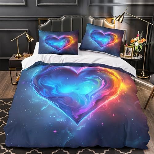 Housse de couette 3D confortable et résistante avec fermeture éclair