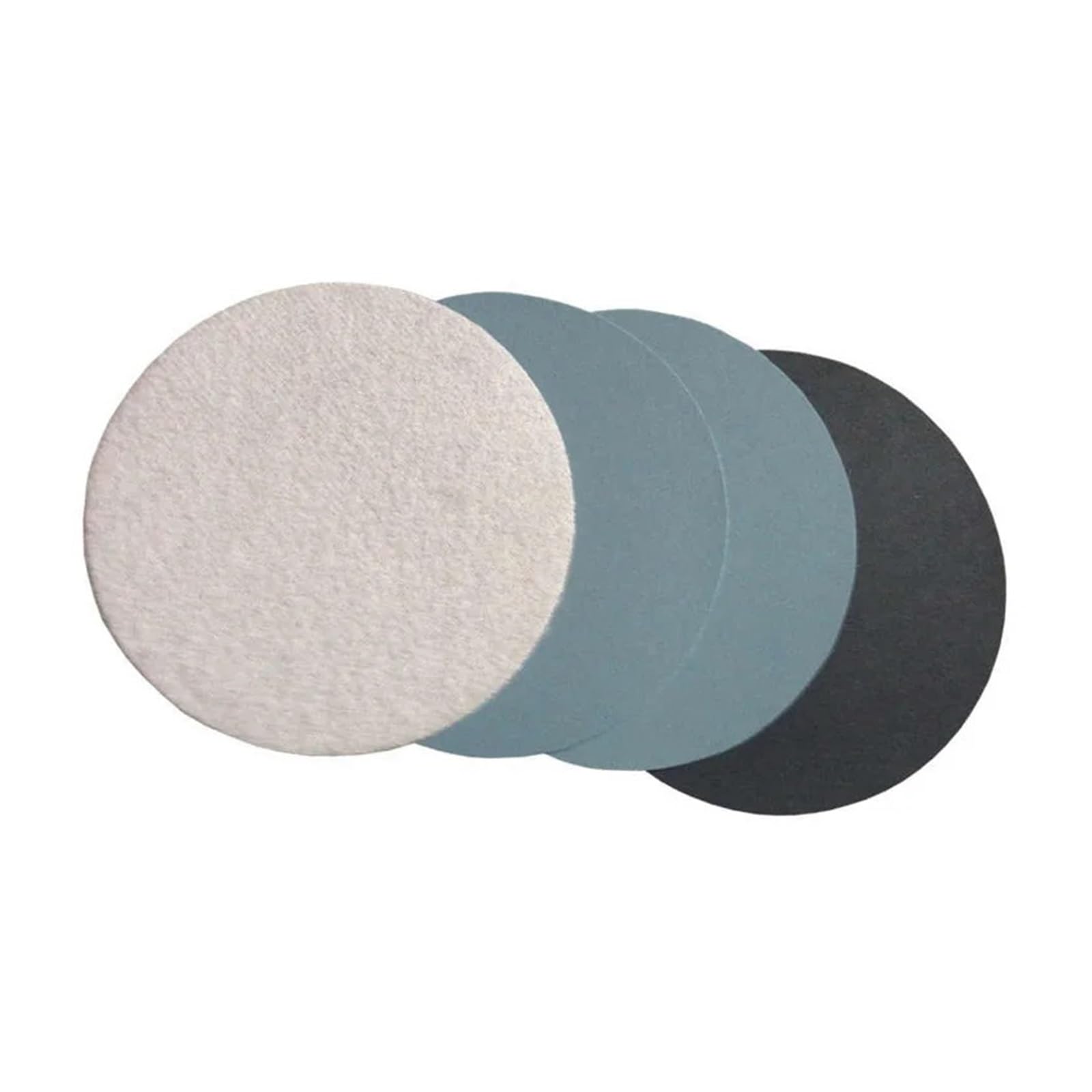 100 Uds papel de lija húmedo/seco disco lijado carburo silicio con bucle 7 pulgadas y 125,0 MM Para Lijadora(White-p600)