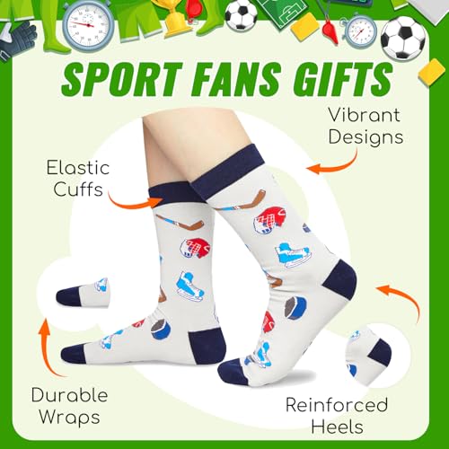 Zmart Hockey Gifts for Men Women - Gifts for Sports Lovers, Ice Hockey Socks, Stocking Stuffers