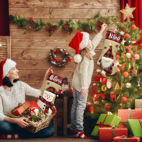 image for Dreamdecor Christmas Stockings Personalized with Name, 18