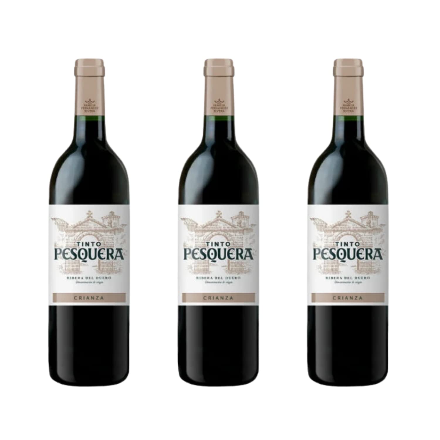 Vino Tinto Pesquera Crianza - 3 x Botella Vino Tinto 75 cl Ribera del Duero - Envío 24H - Mejor Selección ENOVINOS