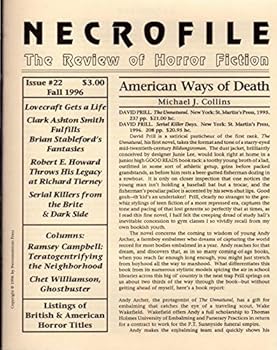 Paperback Necrofile: The Review of Horror Fiction: Issue #22, Fall, 1996 Book