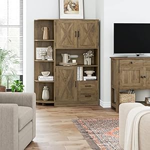 Hostack604farmhousekitchenpantrystoragecabinetfreestandinghutchwithdoorsshelvesbuffetsideboardwithmicrowavestandcoffeebarwithdrawerscupboardfordiningroomrusticbrown Urban Country Home Decor Hostack 604 farmhouse kitchen pantry storage cabinet freestanding hutch with doors shelves buffet sideboard with microwave stand coffee bar with drawers cupboard for dining room rustic brown urban country home decor