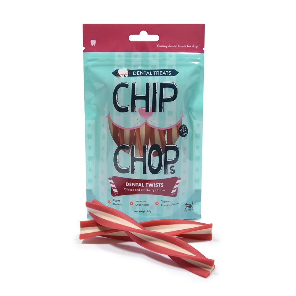 Chip Chops Dental Twist Chicken and Cranberry Flavour- Pack of 3, 90g (B0BRY6MWJ5) Amazon Price History, Amazon Price Tracker