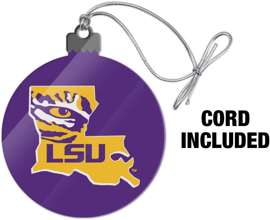 GRAPHICS & MORE LSU Tiger State Mark Acrylic Christmas Tree Holiday Ornament - Image 3