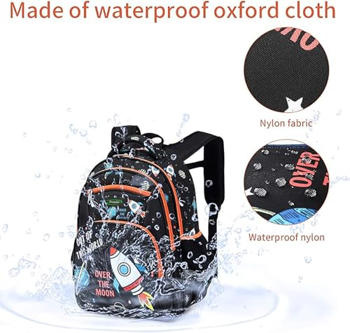 Image of Frantic Waterproof Polyester 26 L School Backpack School Bag Daypack Picnic Bag For Boys & Girl(4Zipper Parent)