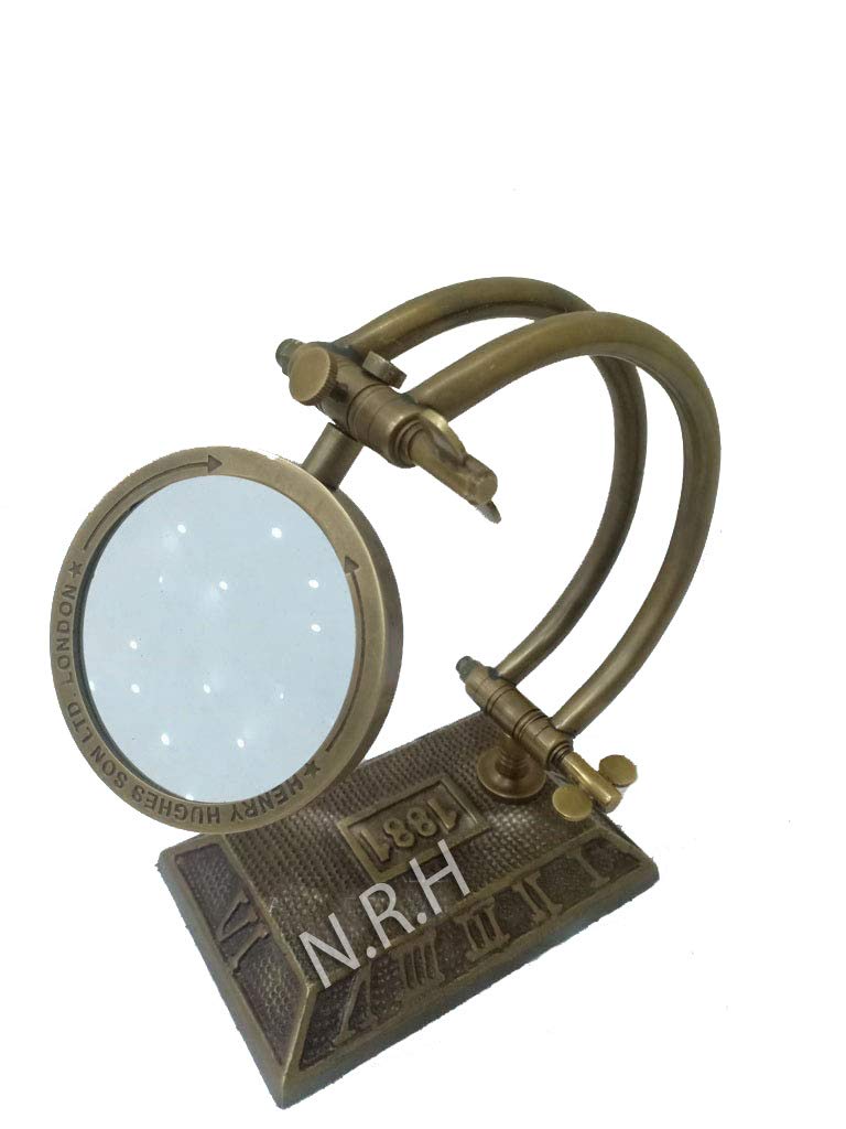 HENRY HUGHES London Loupe en laiton nautique 1881