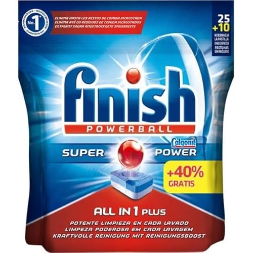 Finish Pllas Lavastoviglie Finish Ten1 25+25/U 5 Unità 50 Ml