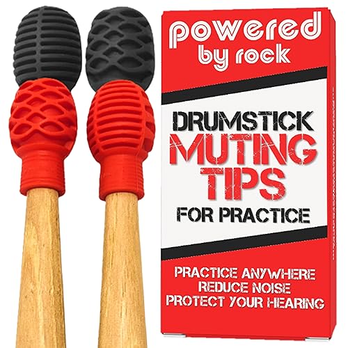 Drumstick Dampeners to Replace Drum Pads, Drumstick Mute Tips, 4 Pack | Won't Mute Actual Drums...