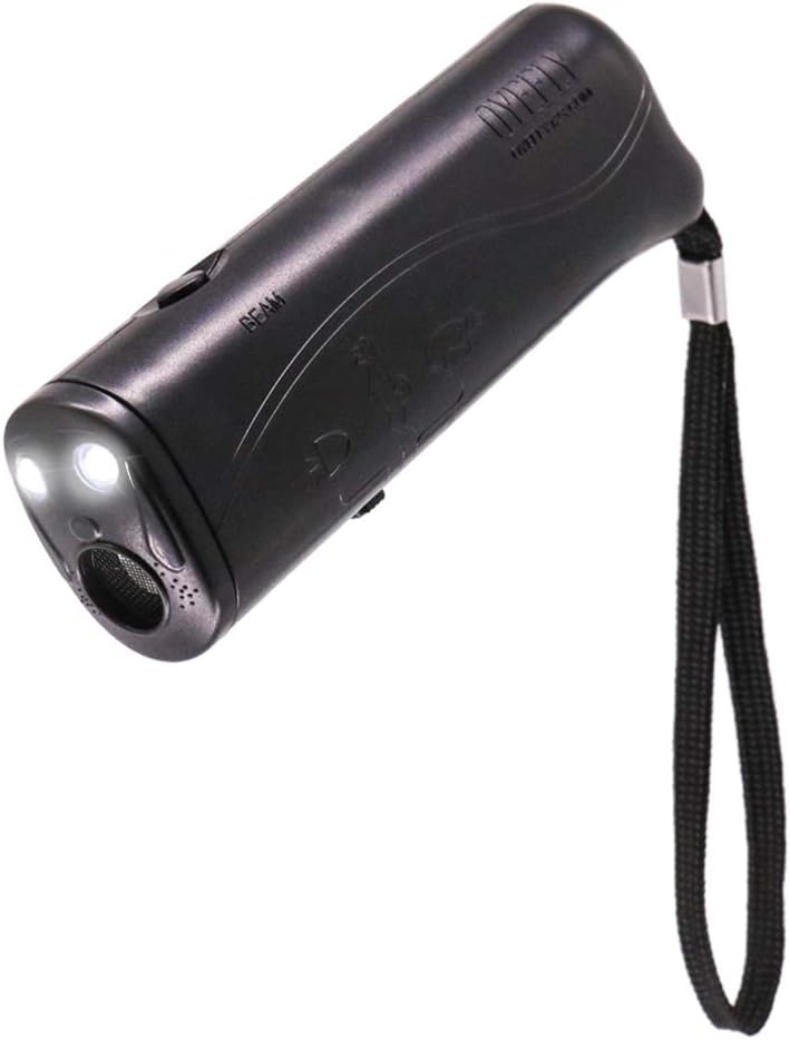 OYEFLY Handheld Dog Trainer, 3 in 1 with LED Flashlight,Bark Stopper Dog Trainer Devices Training Tool/Stop Barking(Black)