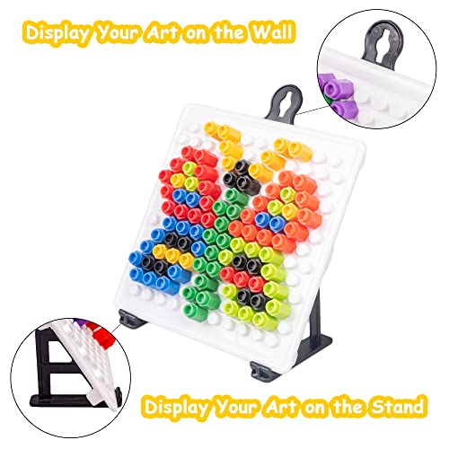 Image of RATNA'S Plastic Magic Pegs for Kids to Create Their Own World Out of Pegs Given and Create Different Designs (Small), Multicolour