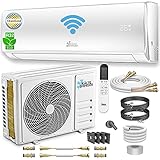 LIEFERUMFANG: 1x Split Klimaanlage, Montagezubehör, 5m isolierte Kupferleitung mit Quick Connector, 1x Fernbedienung