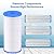 PUREPLUS 50 Micron 10" x 4.5" Extra Coarse Pleated Sediment Filter for Well Water, Replacement Cartridge for GE FXHSC, Culligan R50-BBSA, Pentek R50-BB, DuPont WFHDC3001, W50PEHD?GXWH40L, 2Pack